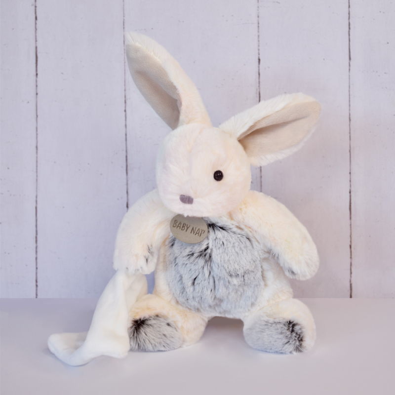  les flocons peluche lapin blanc 